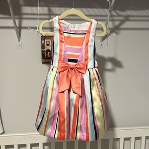 Pippa & Julie striped bow dress 2t